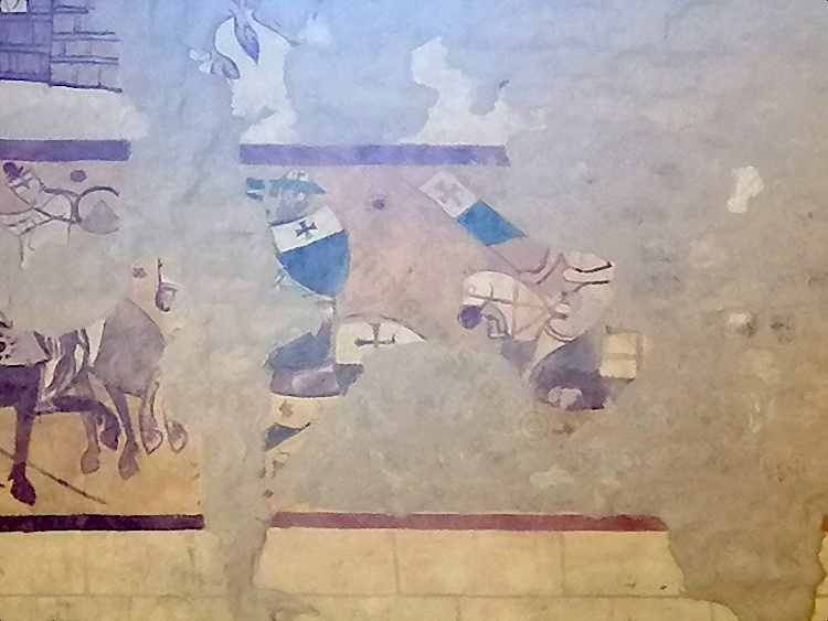 Painting with Templars in the Church of San Bevignate