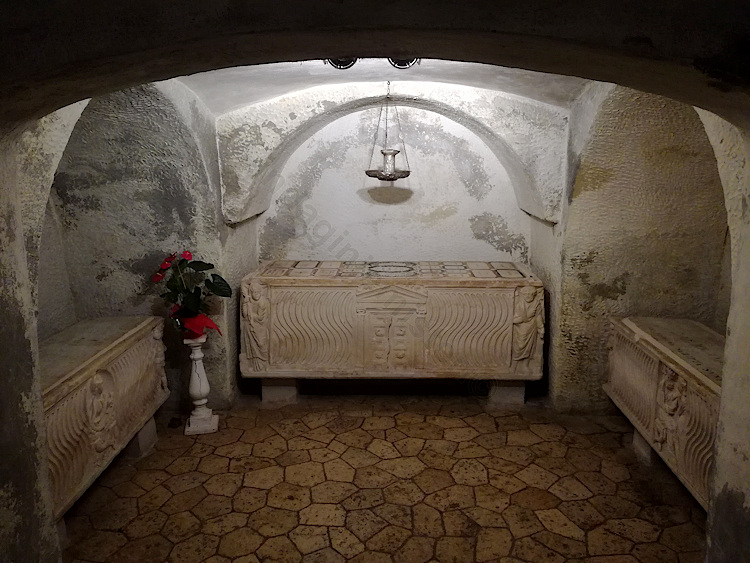 The crypt of the Basilica