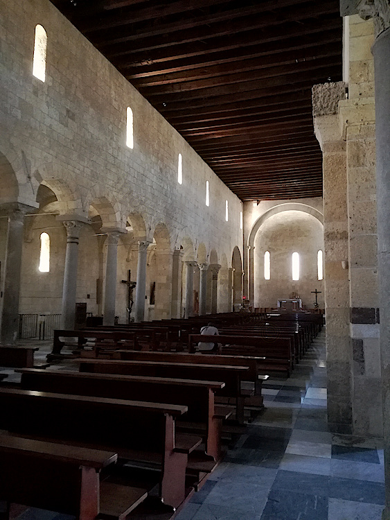 The interior of the Basilica