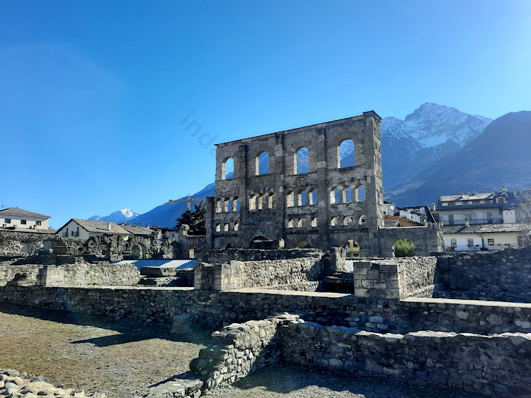 The Roman theater of Aosta