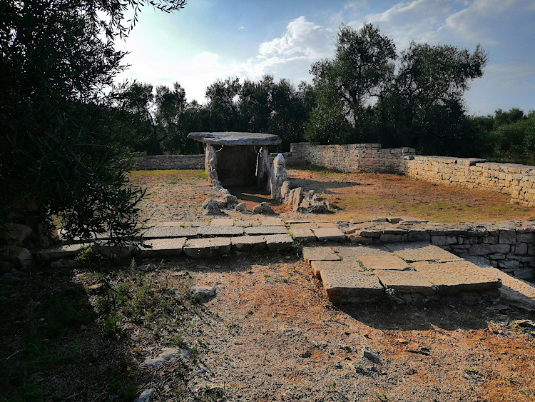 View of the Dolmen of Chianca