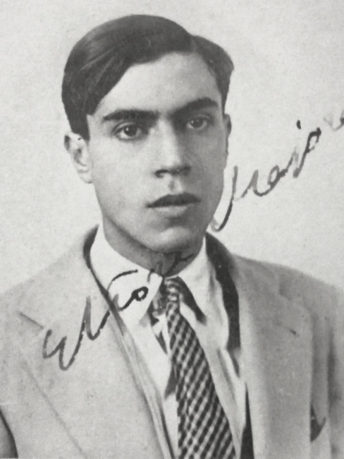 Photograph signed by Ettore Majorana