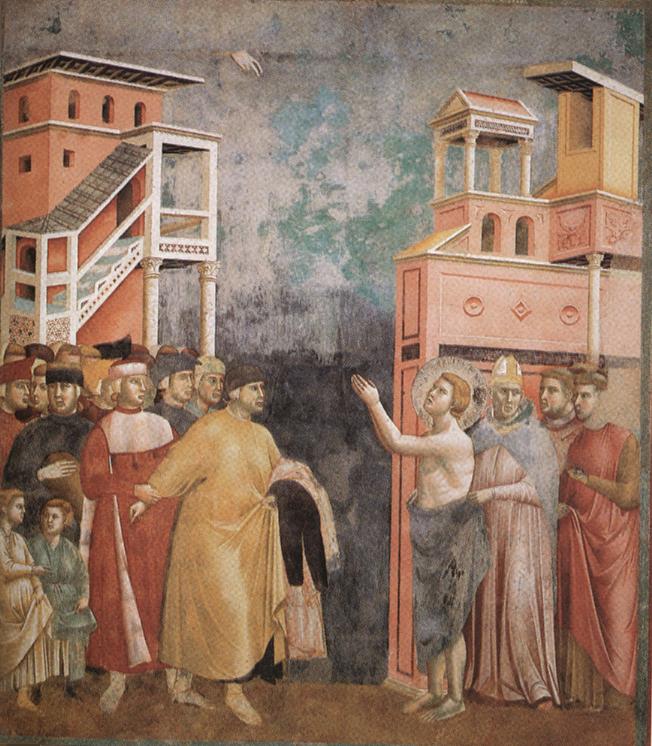 Francis of Assisi's Renunciation of Worldly Goods by Giotto