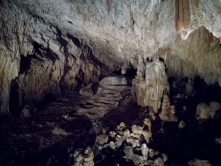 The interior of the Romito cave in Papasidero