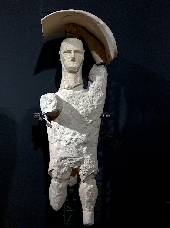 Statue of a boxer, Giants of Mont'e Prama, Museo civico Giovanni Marongiu, Cabras