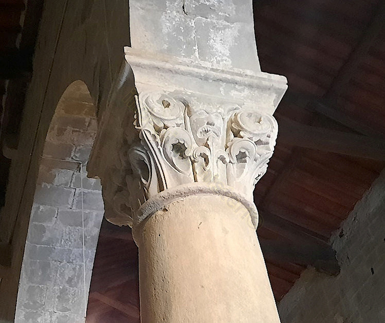 Capitello con diavolo nella Pieve di Gropina