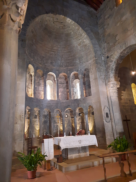 L'abside della Pieve di Gropina