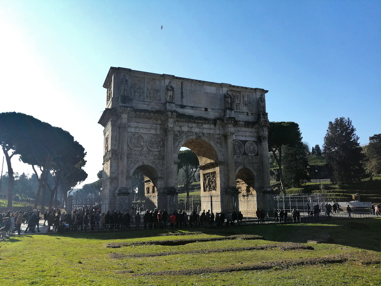 Arco di Costantino, Battaglia di Ponte Milvio