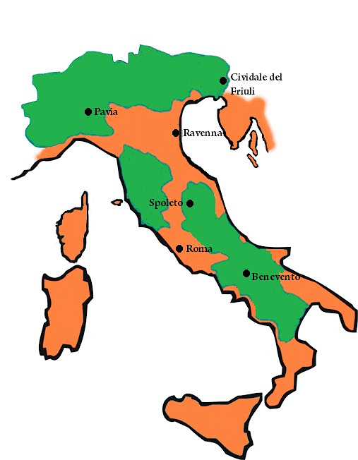 Regno longobardo nel VI secolo