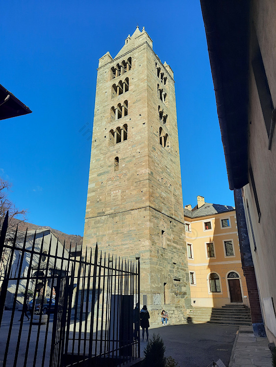 Il campanile della Collegiata di Sant'Orso ad Aosta