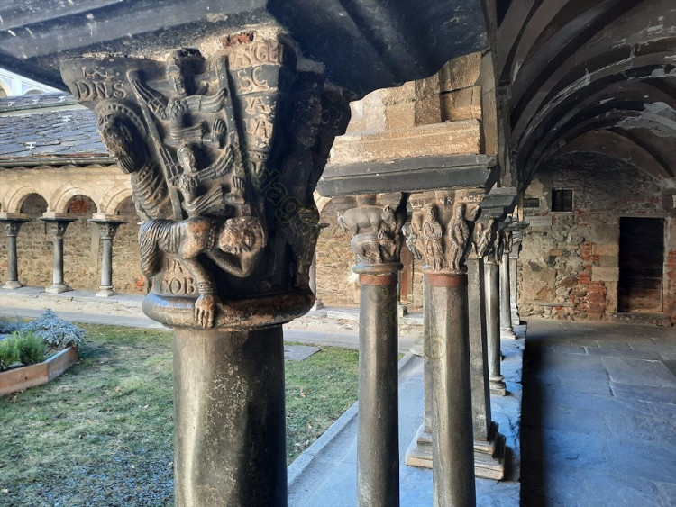 Capitello con il sogno di Giacobbe nella Collegiata di Aosta