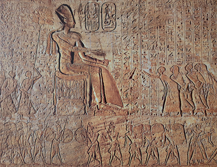 I rilievi della battaglia di Qadesh, tempio di Abu Simbel