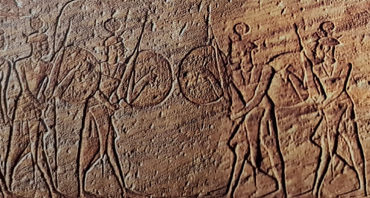 Sherdana di Ramesse II nella Battaglia di Qadesh, tempio di Abu Simbel