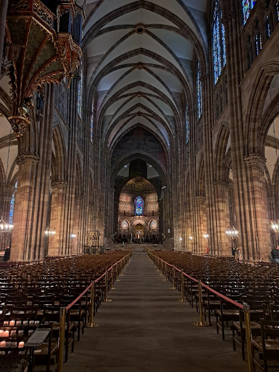 Interni della cattedrale di Strasburgo