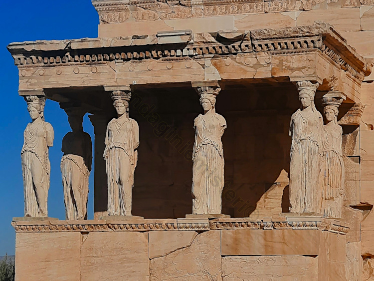 La Loggia delle Cariatidi, acropoli di Atene