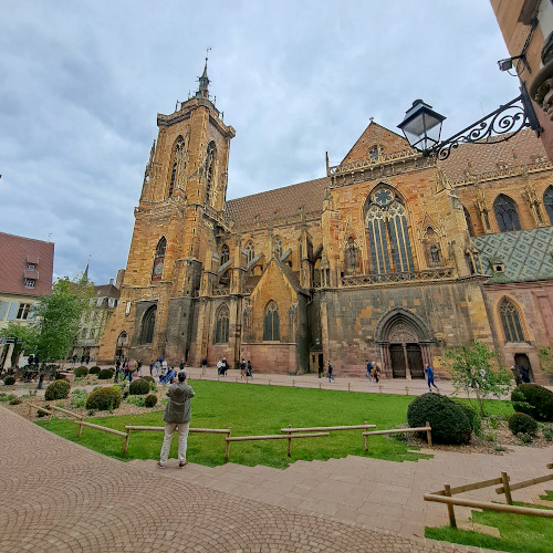 La collegiata gotica di Saint-Martin a Colmar