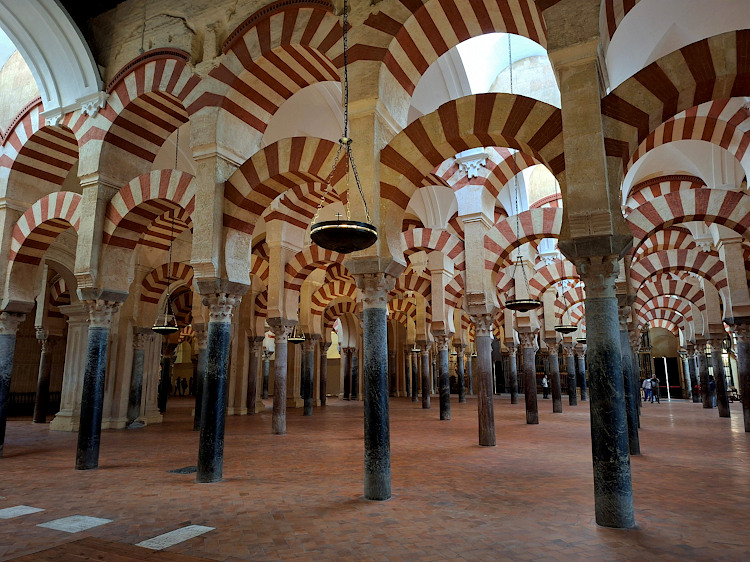 All'interno della Mezquita di Cordova