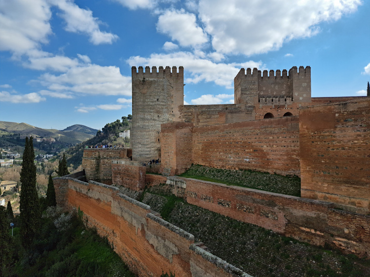 L'alcazaba dell'Alhambra di Granada